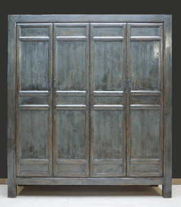 Cabinet Antique Lacquer Grey Petrol