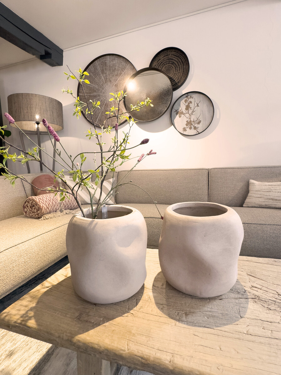 Deuk pot Small Light taupe