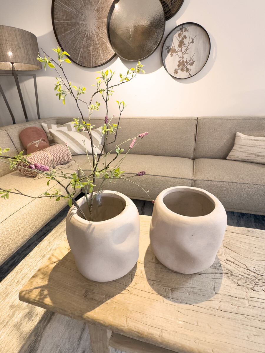 Deuk pot Small Light taupe