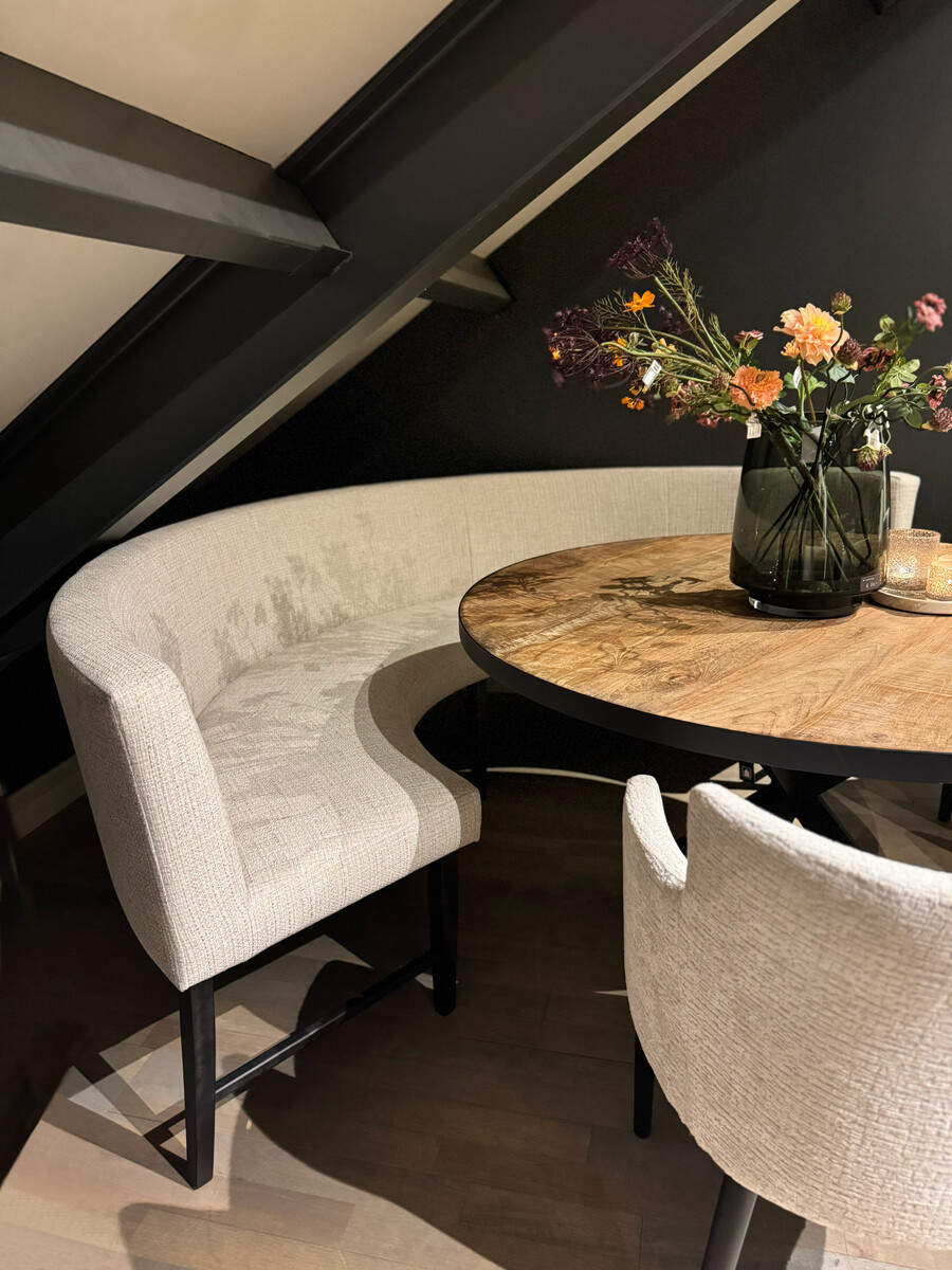 Eetkamerbank Soy halfrond