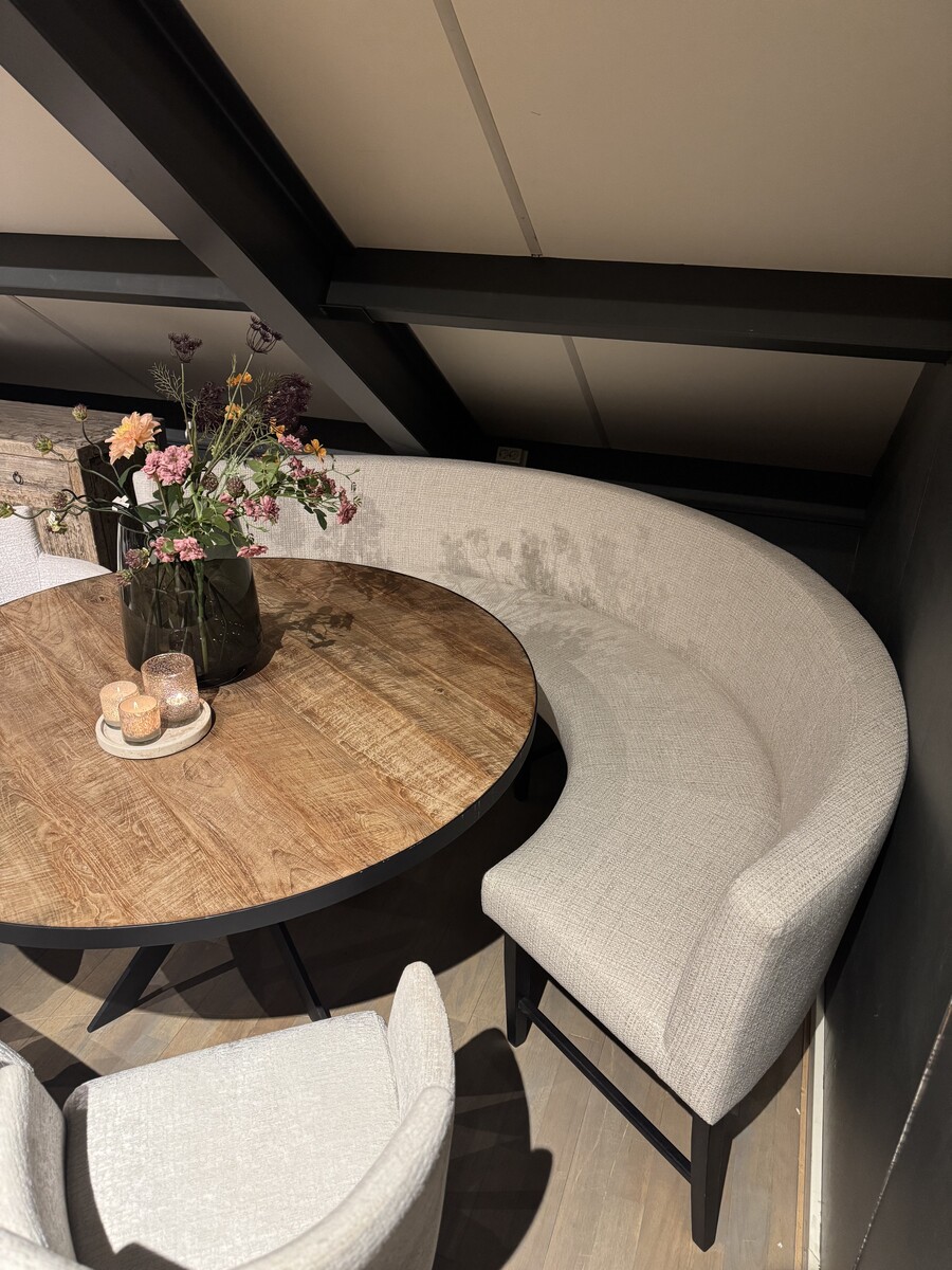 Eetkamerbank Soy halfrond