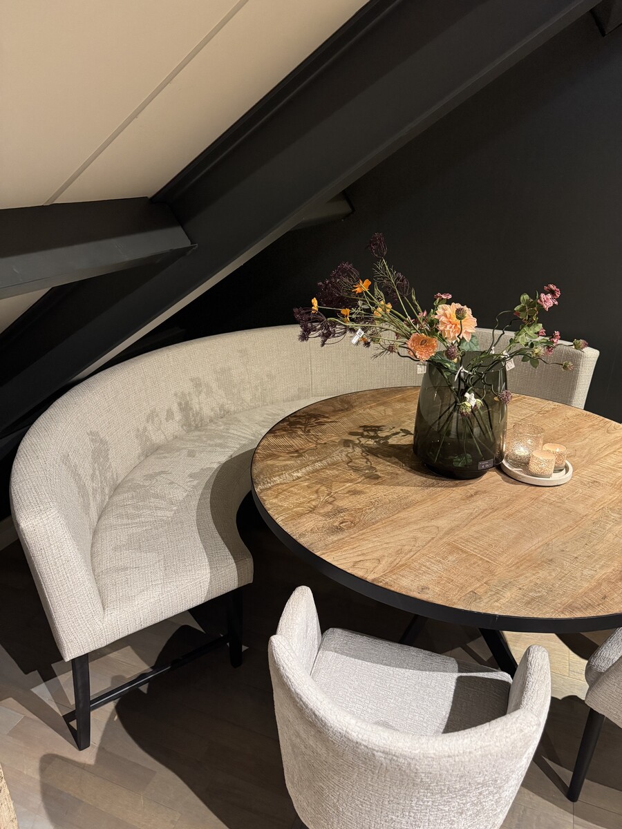 Eetkamerbank Soy halfrond