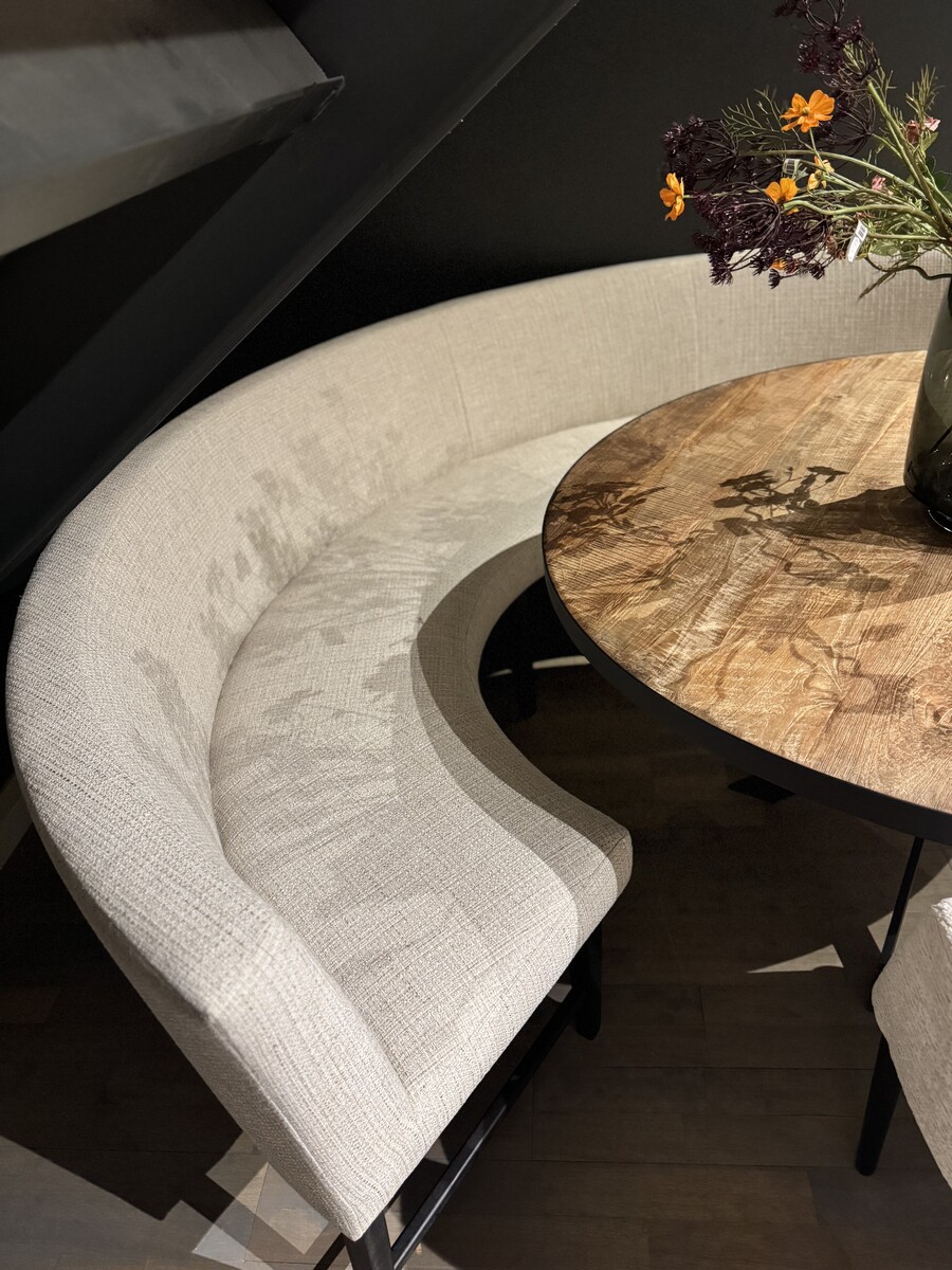 Eetkamerbank Soy halfrond