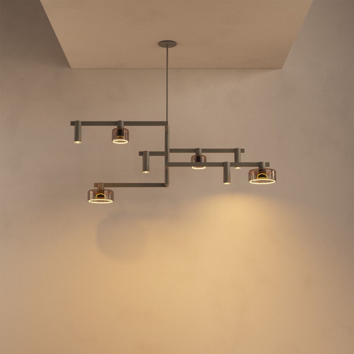 Hanglamp Palau 8-lichts van Ztahl