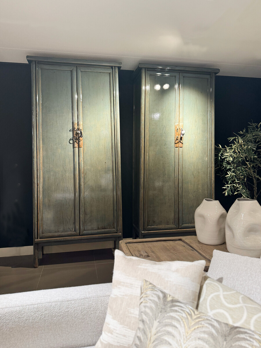 Hoogglanskast Babs Large Petrol