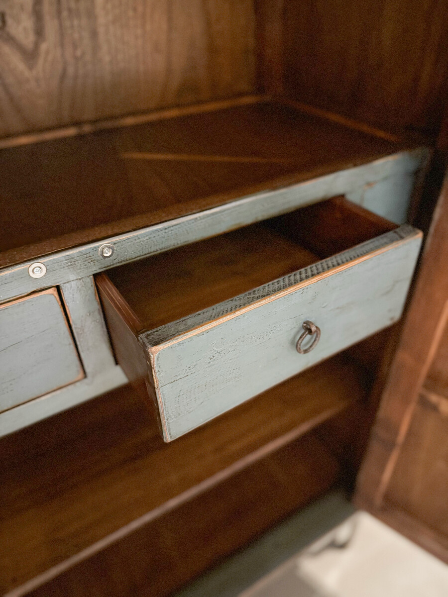 Hoogglanskast Babs Large Petrol