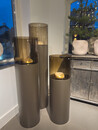 Hurricane Stand Set 3 stuks - Solid Metallic Brown & Topaz Glass