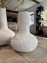 Kalebas vaas off white structuur Small