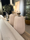 Langwerpige 'Pumpkin' Pot Large Light Taupe