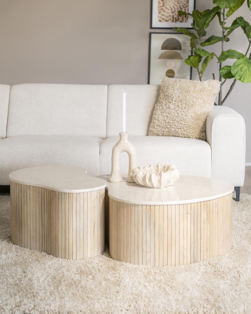 Organische Salontafel Kira, Set van 3 stuks