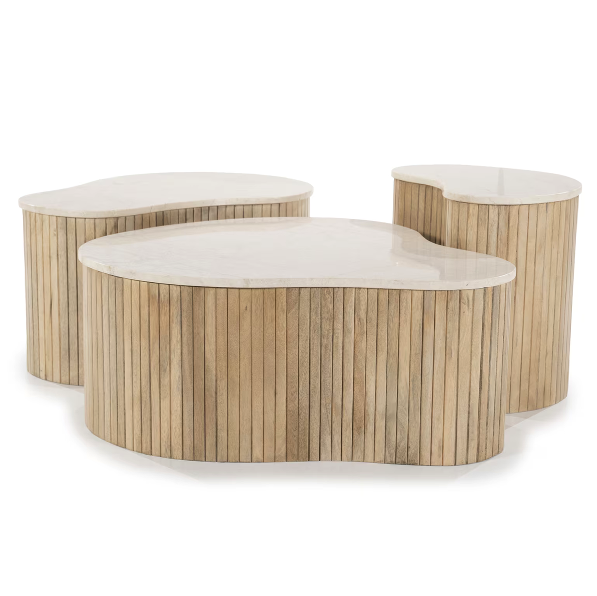 Organische Salontafel Kira, Set van 3 stuks