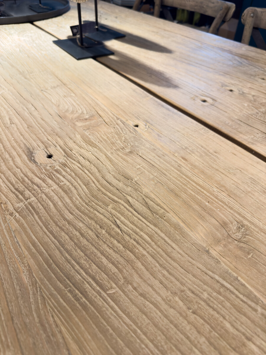 Poortdeurtafel iepenhout
