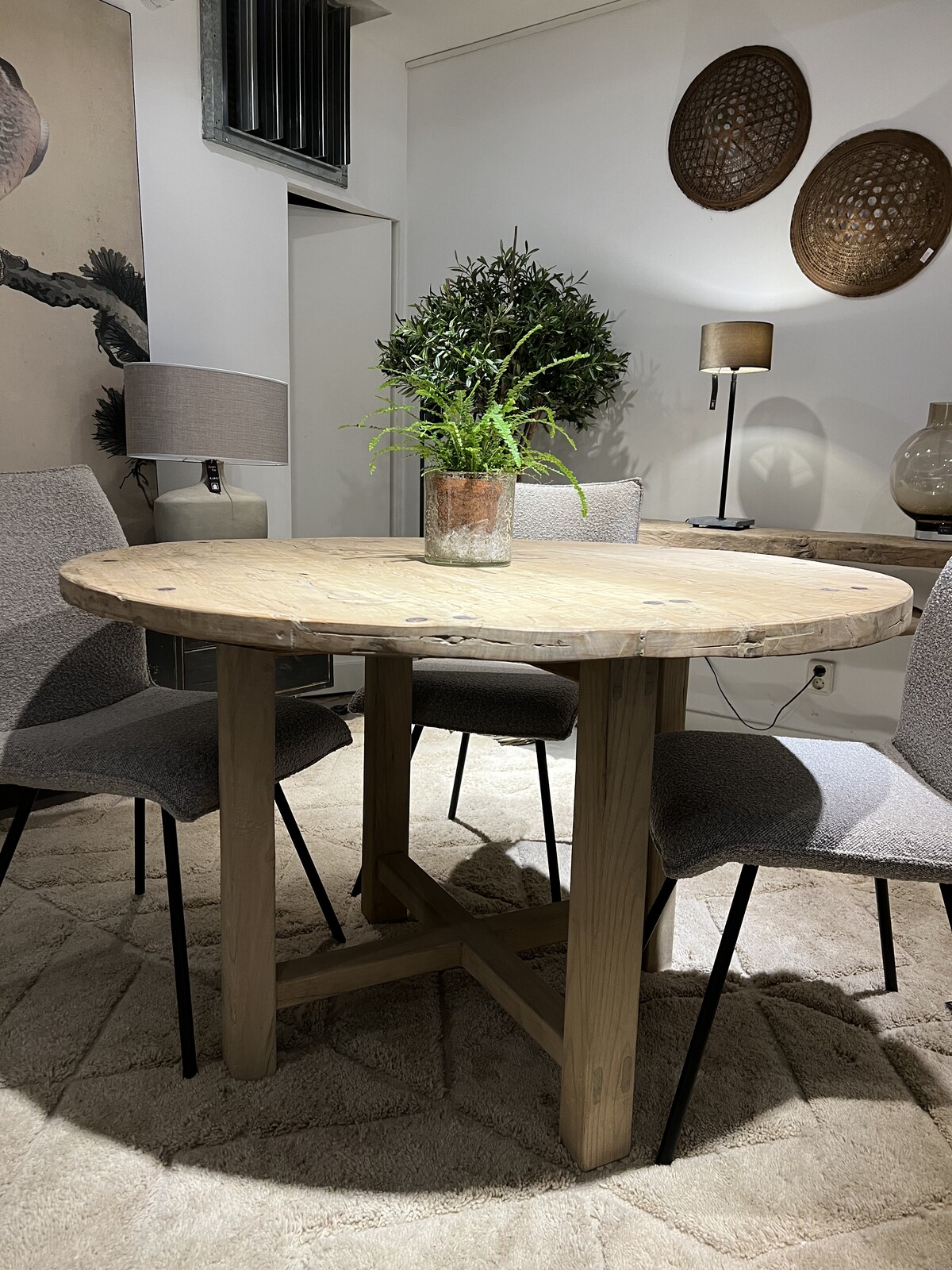 Ronde Tafel Old Pine 