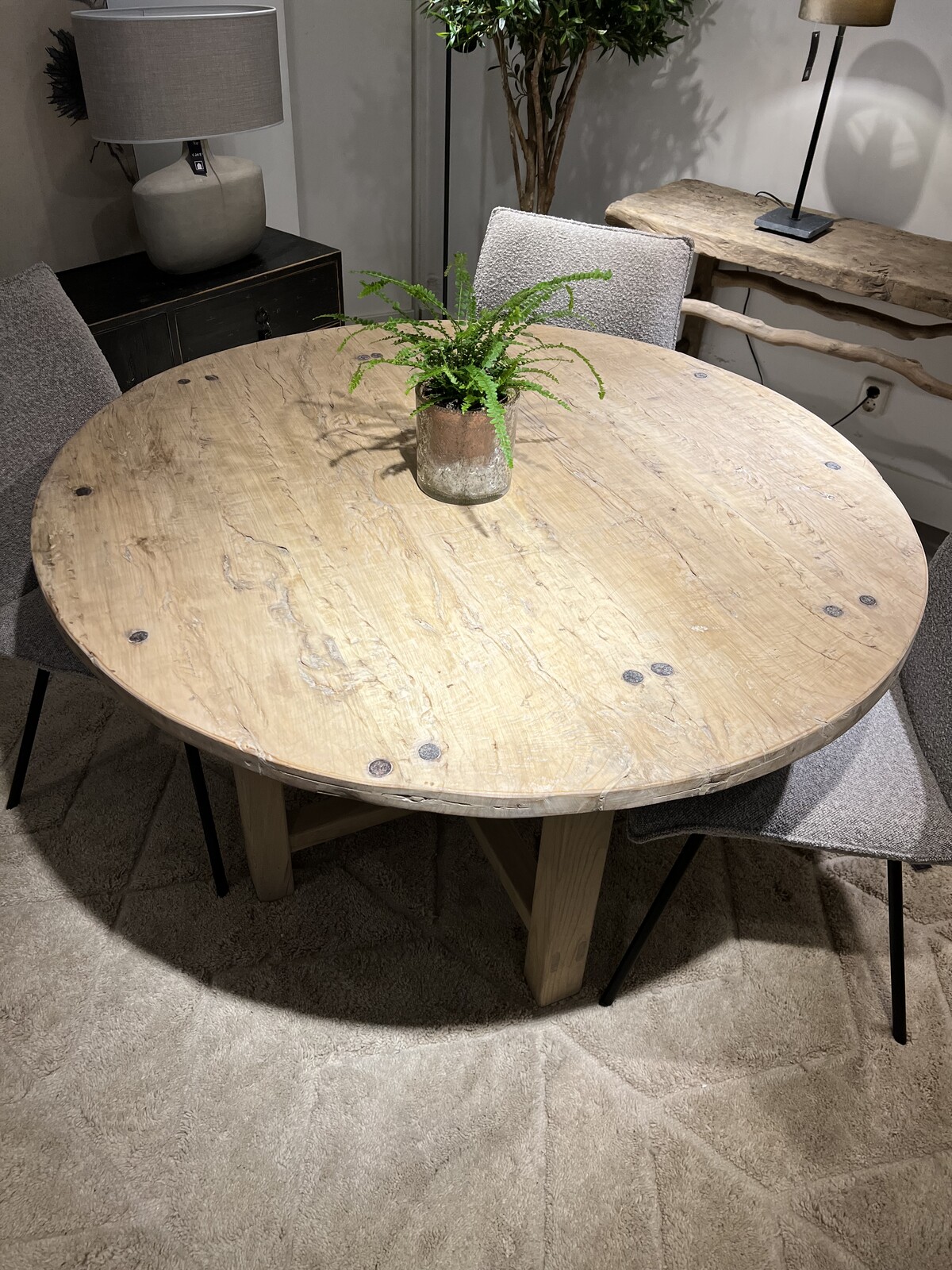 Ronde Tafel Old Pine 