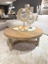 Salontafel iepenhout rond massief