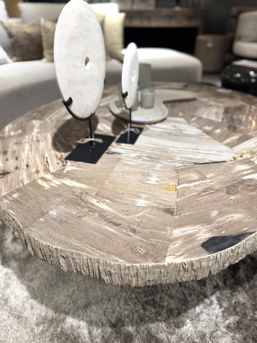 Salontafel versteend hout