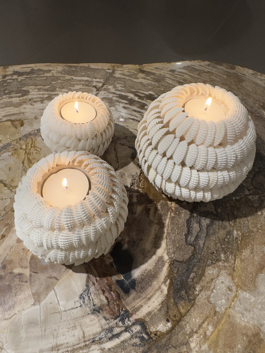 Schelpen theelichtjes
