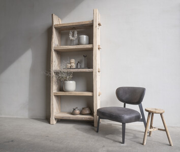 Stellingkast van Olm hout