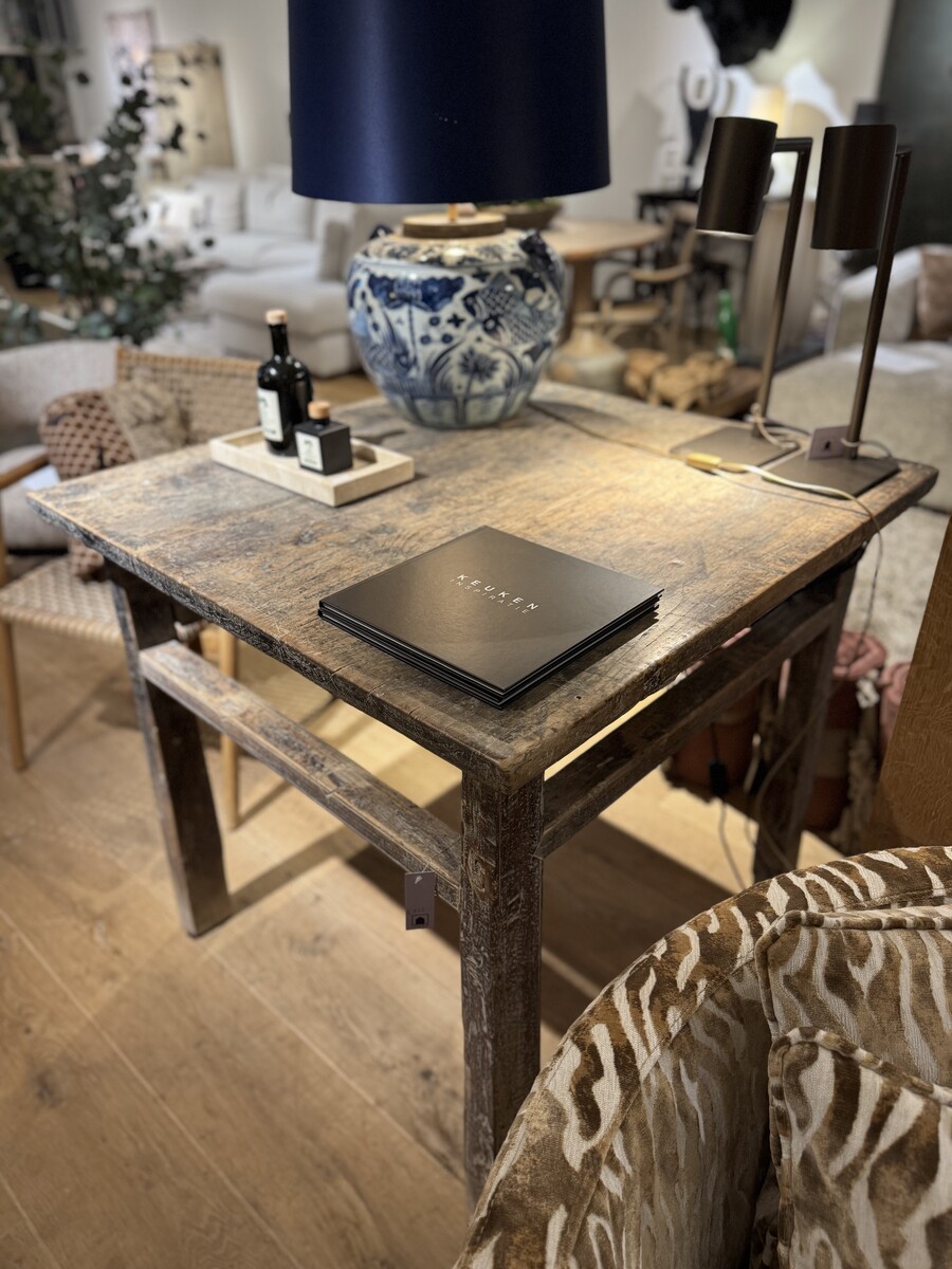 Tafel Elmwood verweerde bruine patina