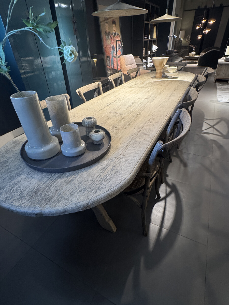 Tafel Massief iepenhout