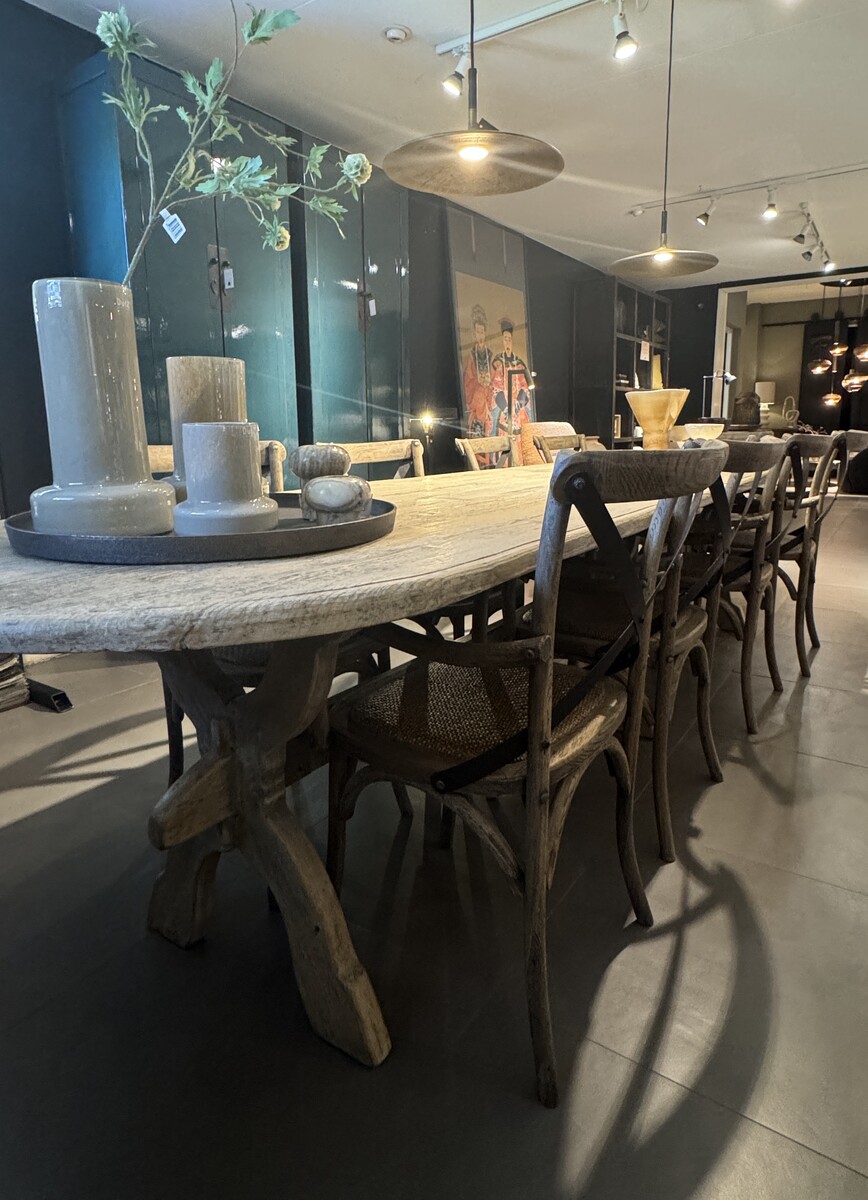 Tafel Massief iepenhout