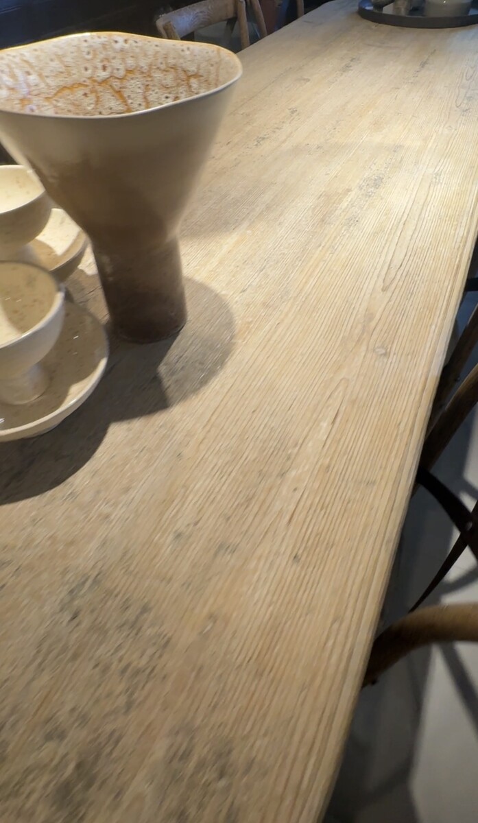 Tafel Massief iepenhout