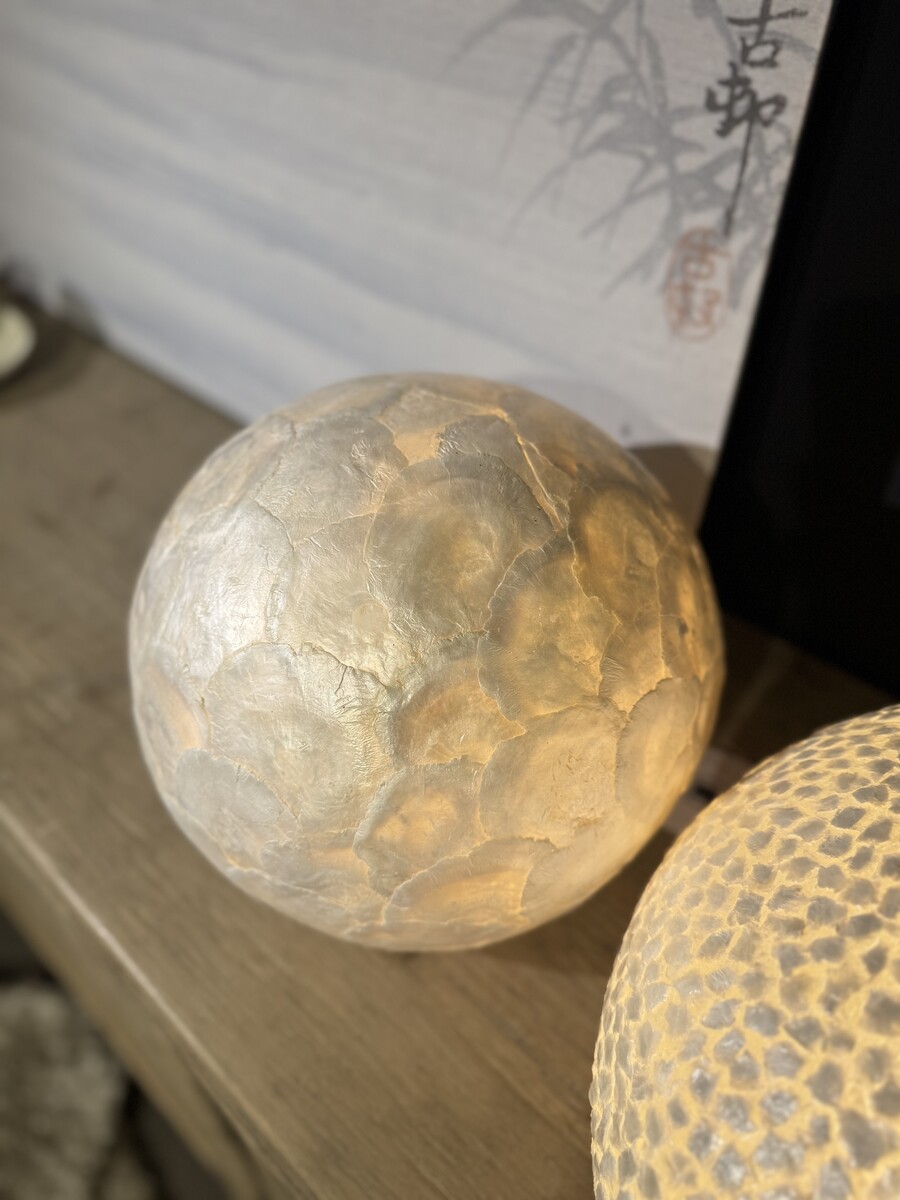 Tafellamp sphere shells Ø30