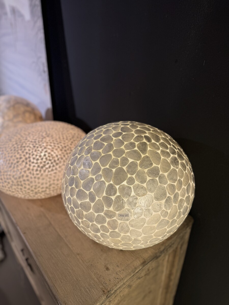 Tafellamp Sphere Shells Ø40 turtle white