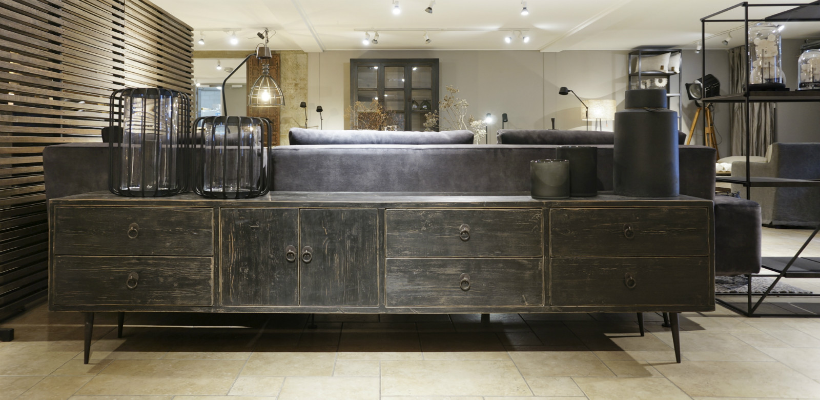 TV-dressoir Pure Nero Elmwood - TV meubel - Collectie Looiershuis